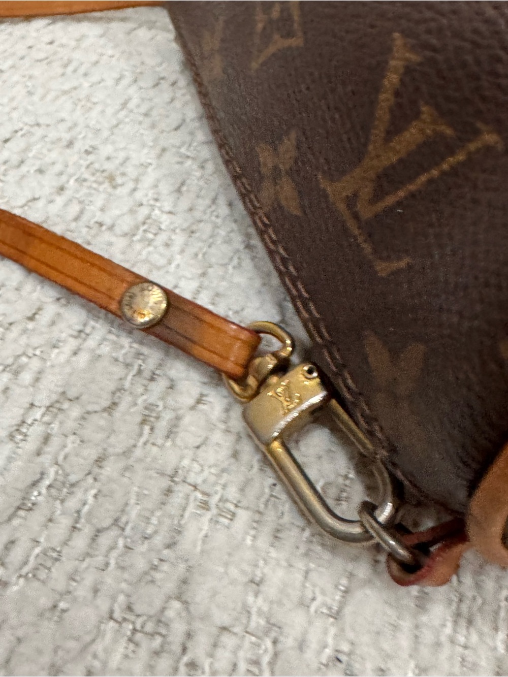 Louis Vuitton Monogram Mini Cylinder Bag in Brown and Tan - Picture 4 of 8
